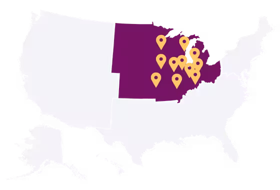 Cetera Locations Midwest